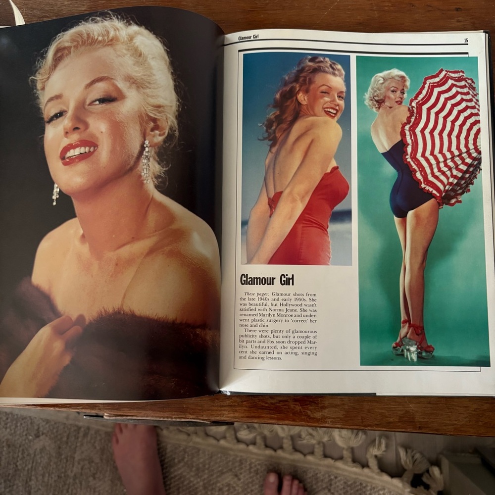 🏡Marilyn Monroe Black & Pink Hardcover Coffee Table Book - Picture 3 of 7